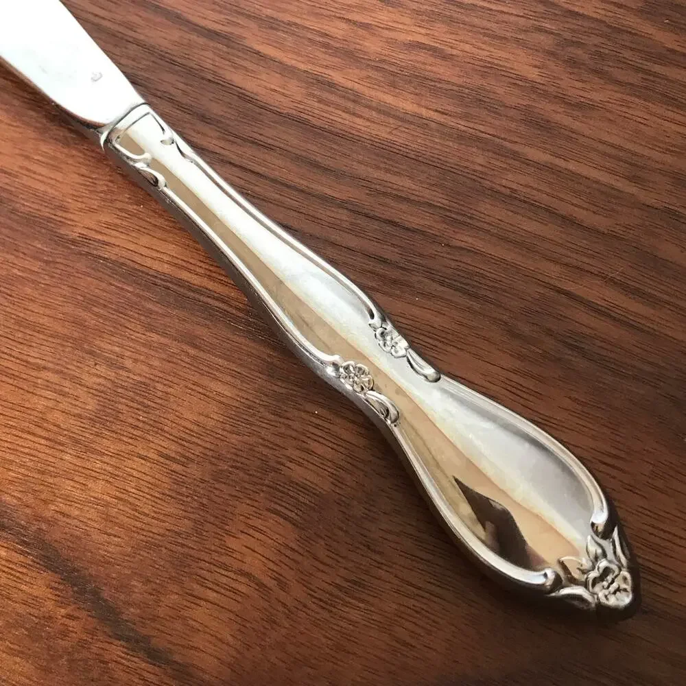 Oneida Community CHATELAINE Stainless Glossy Flatware hollow handle DINNER KNIFE